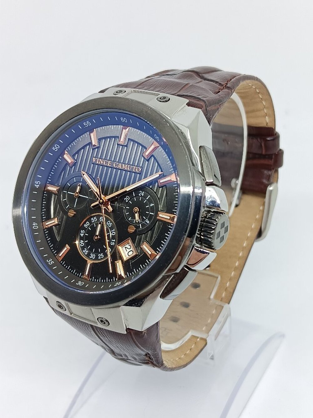 Vince Camuto VC/11111DGSG Men's 44mm S/Steel Black Dial Multifunction Watch